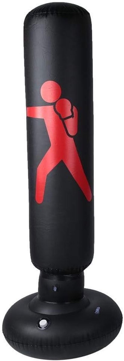Verstelbare Punching Bag voor Thuis en Gym, Opblaasbare Fitness Tumbler van 160cm, Ideaal voor Kinderen en Volwassenen, Veilig en Duurzaam