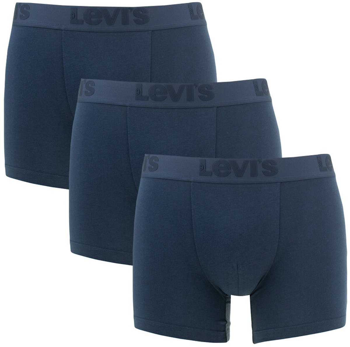 Levi's Boxershorts Heren Premium Boxer Brief Navy - 3 pack Donkerblauwe boxershorts - Maat L