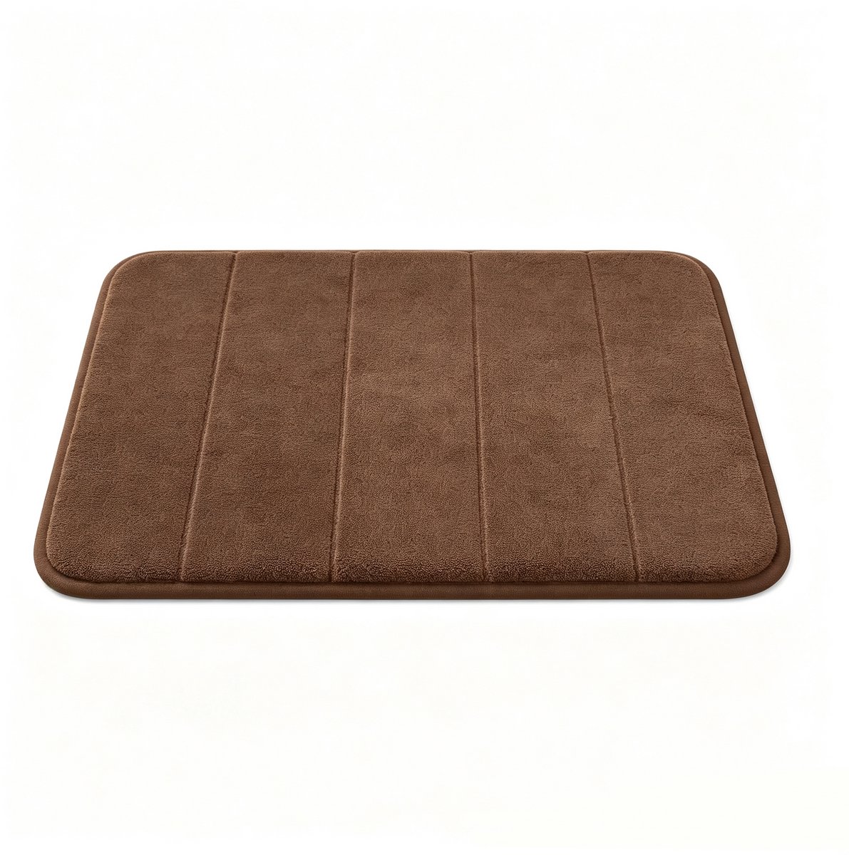 1 stuk - Badkamermat - Koraalvlies - Effen kleur, absorberend en antislip - Toiletvoetmat - 40*60 cm - Koffiebruin