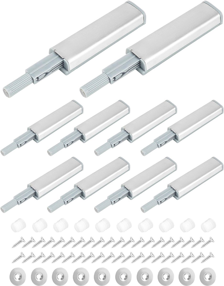 Deurvangers push to open - 10 stuks - soft close magnetisch - ideaal voor lades en dressoirs - ShopVlot