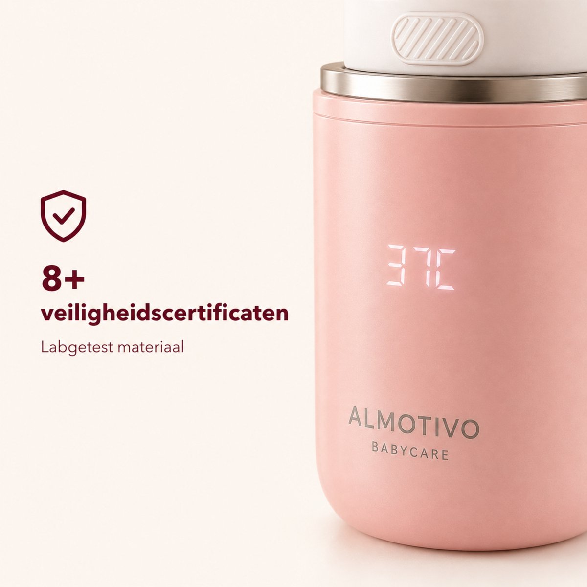 Almatni Almotivo baby care - Baby flessenwarmer Onderweg - Draadloos, Draagbaar, 13.200mAh, 5 Min, Volledig Gecertificeerd, Veiligste Keuze Voor Je Baby thumbnail 5