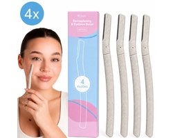 4x Dermaplaning Wenkbrauw Scheermesje - Scheermes - Gezicht Scheermesjes Vrouw - Wenkbrauw Mesje - Eyebrow Razor - Scheermesjes Gezicht