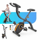 MERACH Opvouwbare Hometrainer - Compact en Stil - 16 Niveaus Magnetische Weerstand - LCD-scherm - Tabletsteun - Huishoudelijk Gebruik
