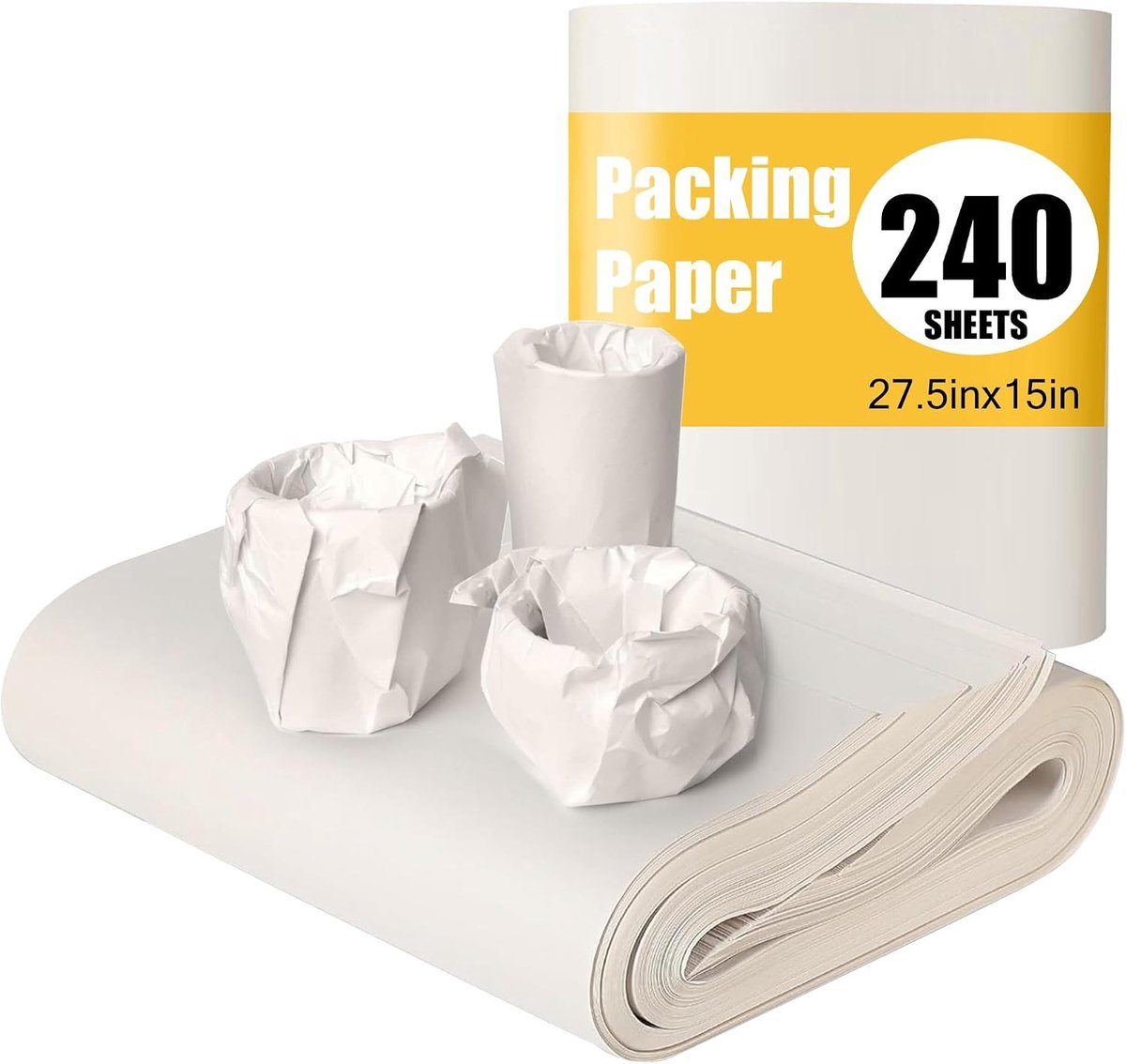 Inpakpapier - Wit - 70 x 38 cm - Krantenpapier - Voor Verhuizing en Verpakking