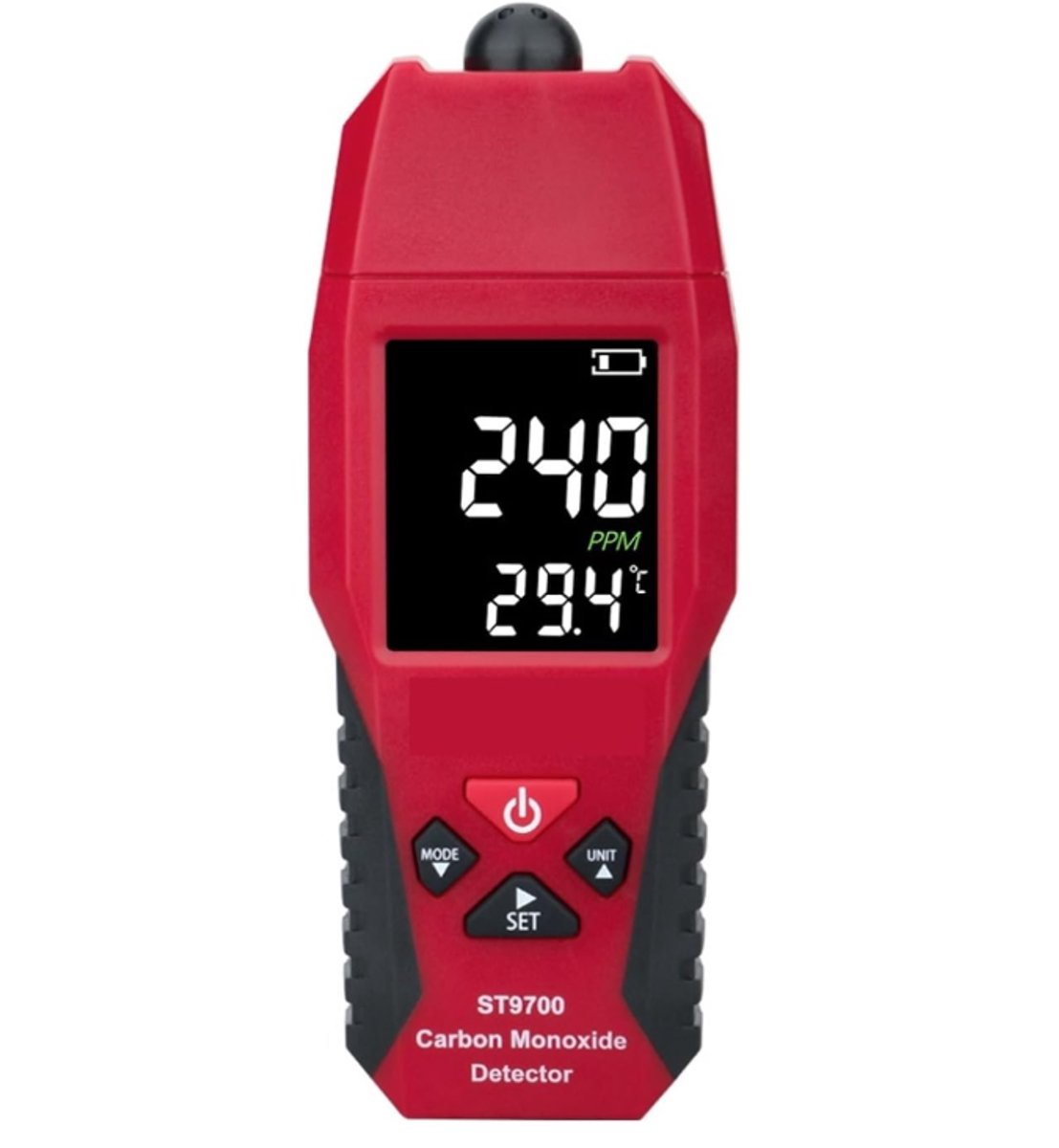 Gasdetector – Koolmonoxidemeter – CO-gasdetector – Analysator – Monitor – voor Thuis