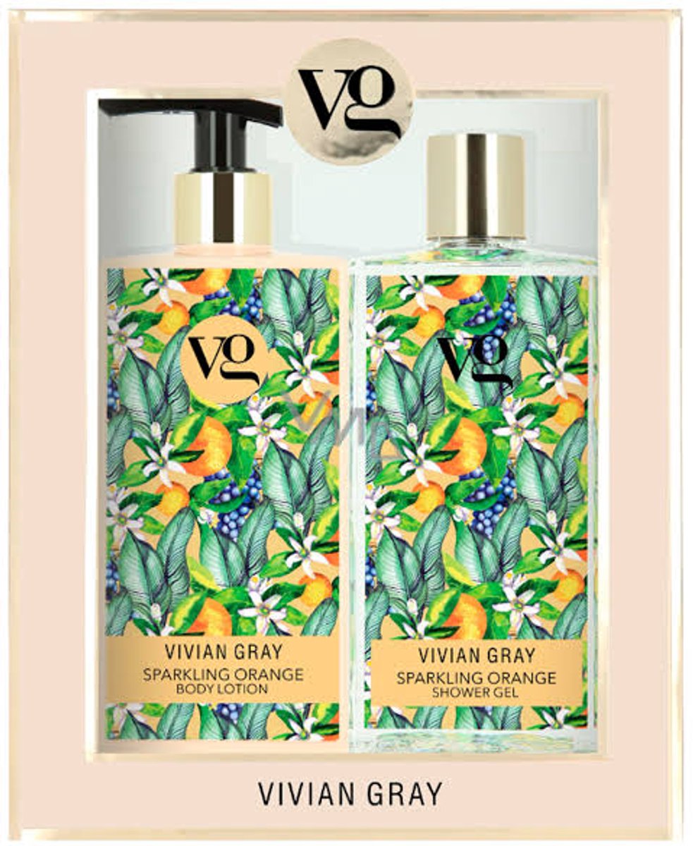 Vivian Gray Cosmetic Set Sparkling Orange Shower Gel And Body Lotion