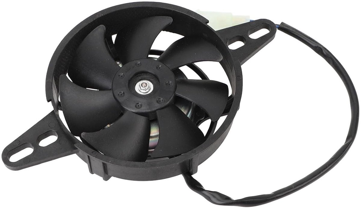 Motorfiets Radiator Ventilator - Zwart - Compact Ontwerp - Hoge Efficiëntie voor ATV en Motorbike