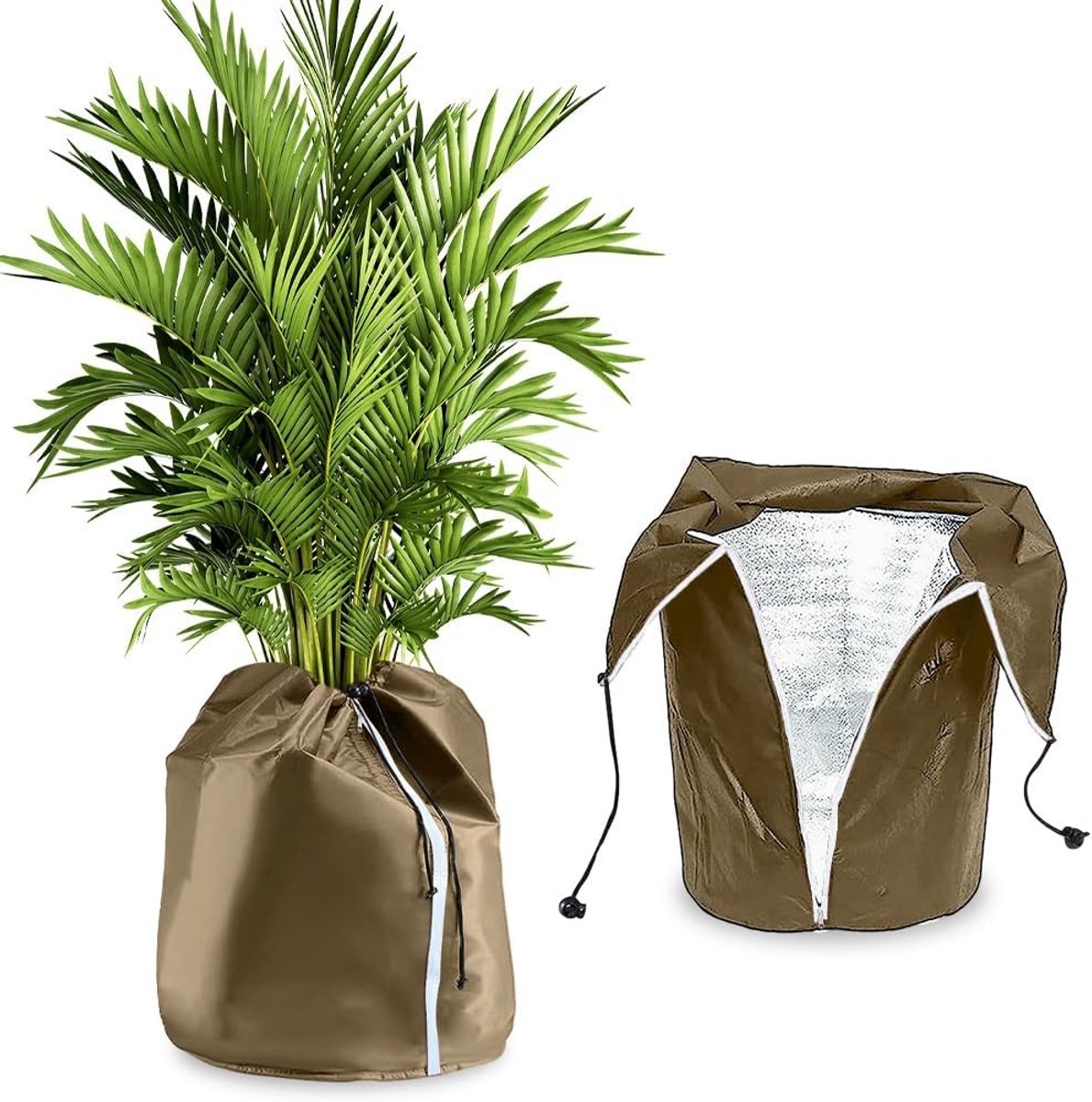 Winterbeschermhoes voor Potplanten 45 x 55 cm, Thermische Bescherming voor Tuinplanten, Ideaal voor Vorstbescherming en Tuinonderhoud