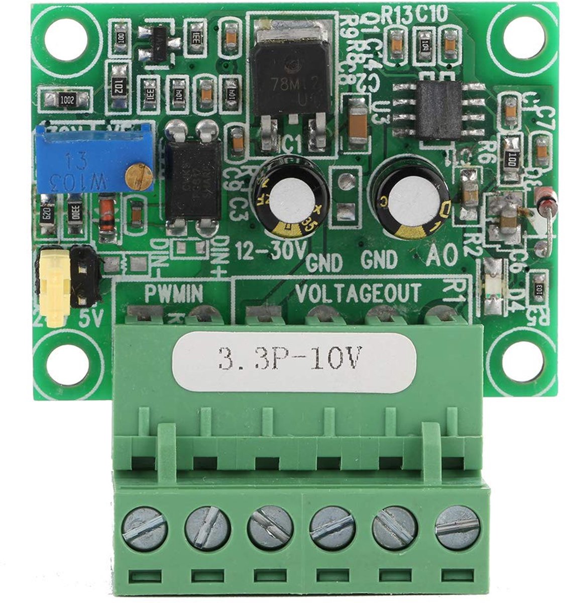 PWM Converter Module Analog Signal Interface 3.3V to 0-10V 15-30V Power Supply 100Hz-3kHz Frequency Range - ShopVlot