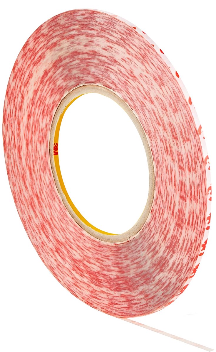 Dubbelzijdig PET-kleeband 3 mm x 50 m - sterke hechting - bestendig tot 150 °C - ideaal voor harde oppervlakken - ShopVlot