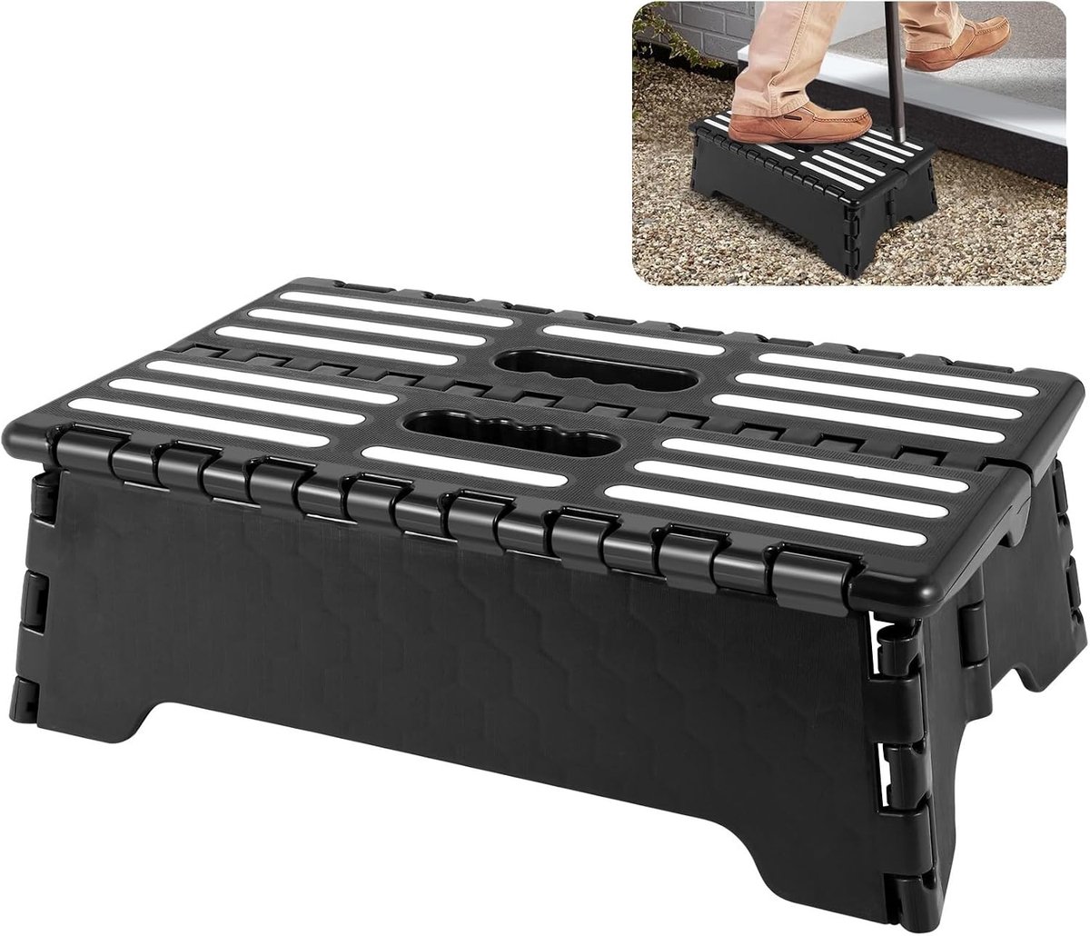 Vouwbare, lichte en compacte stoel voor trappen met antislip, hoogwaardig en multifunctioneel ontwerp