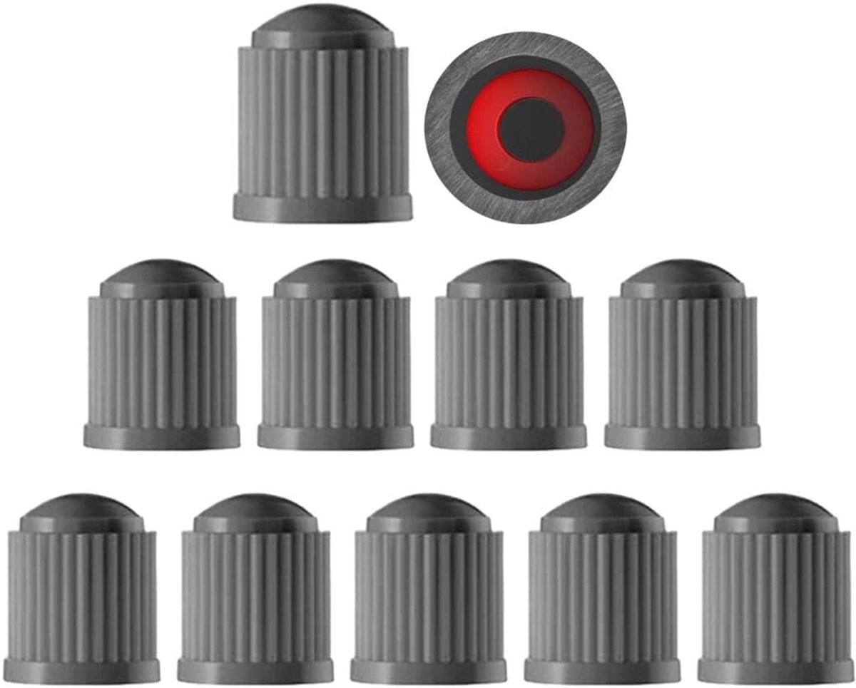 Universele rubberen autobanddoppen, 10 stuks, meerkleurig, maat 12,7 x 9,9 mm, geschikt voor auto en fiets, duurzame bescherming