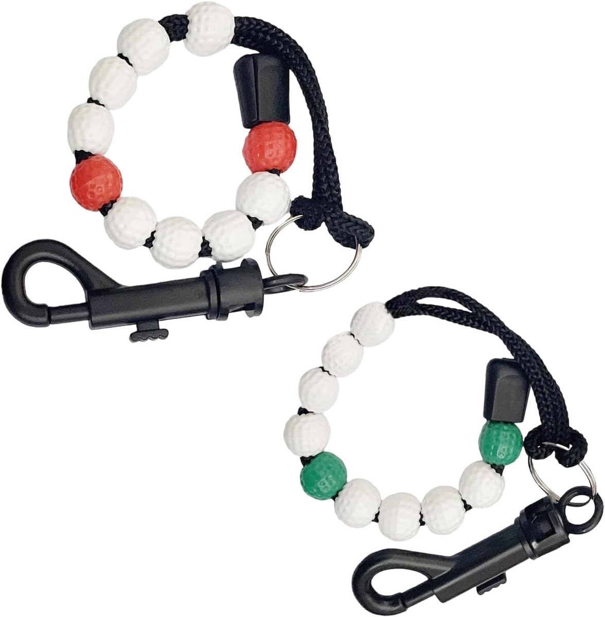 Golf Bead Counter Set van 2, Wave Scoring Chains van 31cm voor Nauwkeurige Scoring, Ideaal voor Buitenactiviteiten en Golfspelers