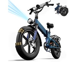 T5 opvouwbare e-bike 20" x 4" fat-banden, 48V 13Ah 80 Nm-motor