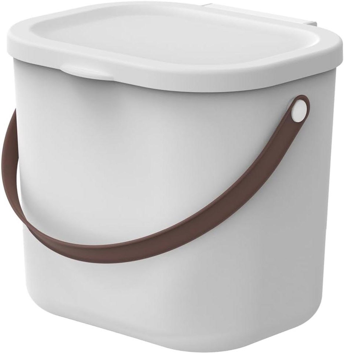 Luieremmer - Afvalbak - Hygiënisch Opbergen - Geurdicht Sluitsysteem - 6 liter - Wit