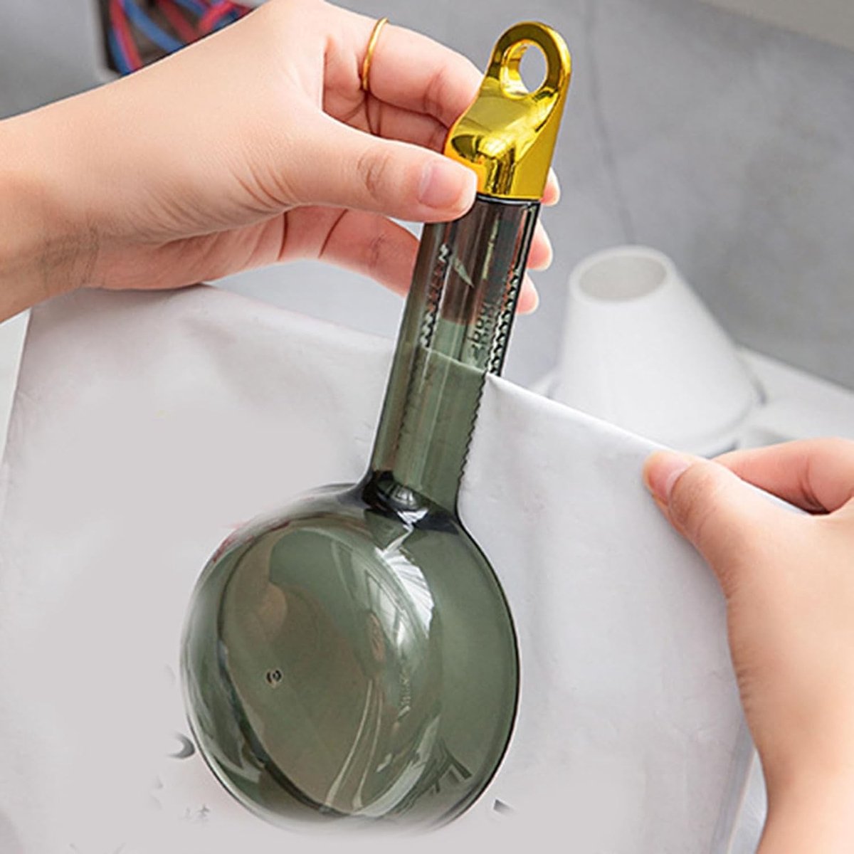 Maatlepel voor Rijst en Thee, 180 ml met Lange Handgreep, Perfect voor Koffiebonen en Huisdiervoeding