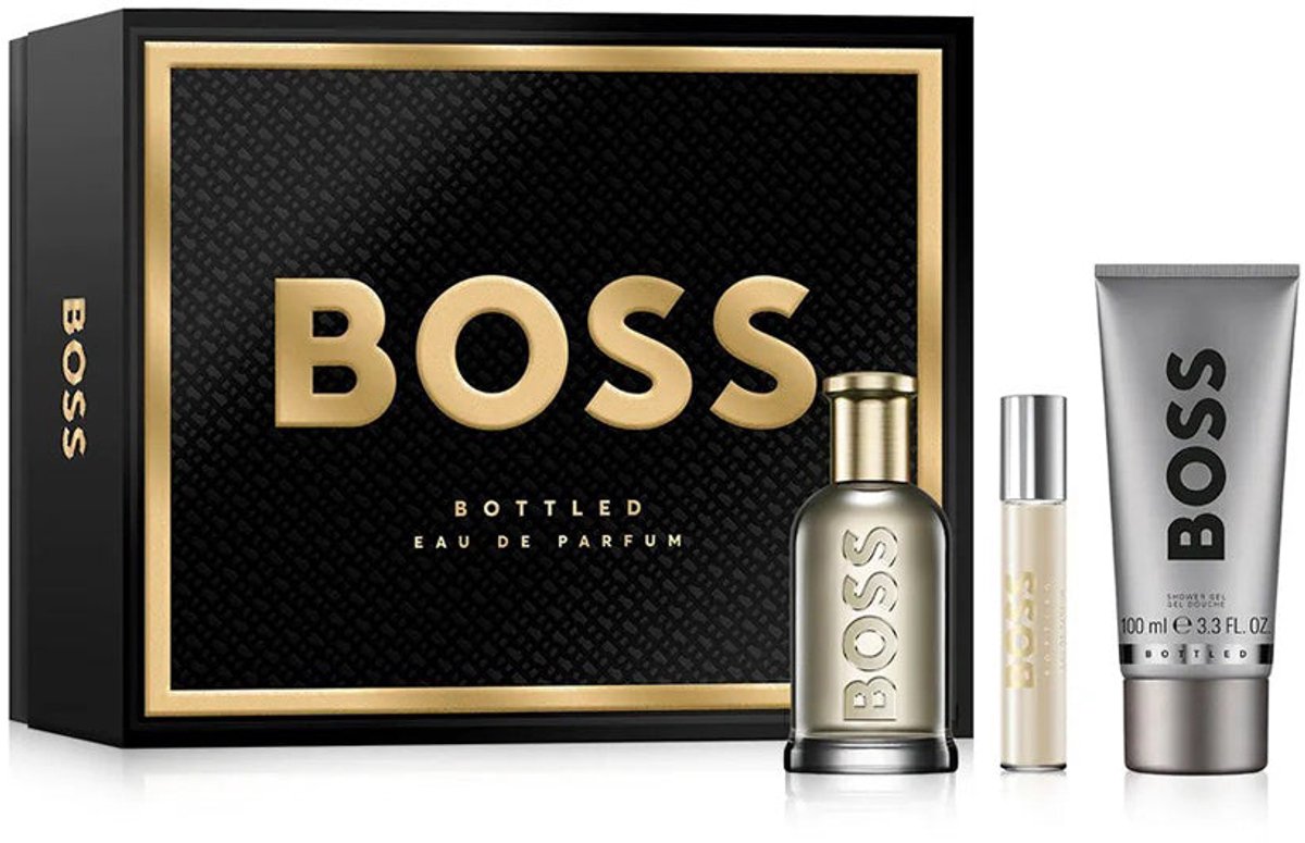 Boss Bottled No. 6 Eau De Parfum Gift Set Edp 100 Ml, Miniature Edp 10 Ml And Shower Gel 100 Ml