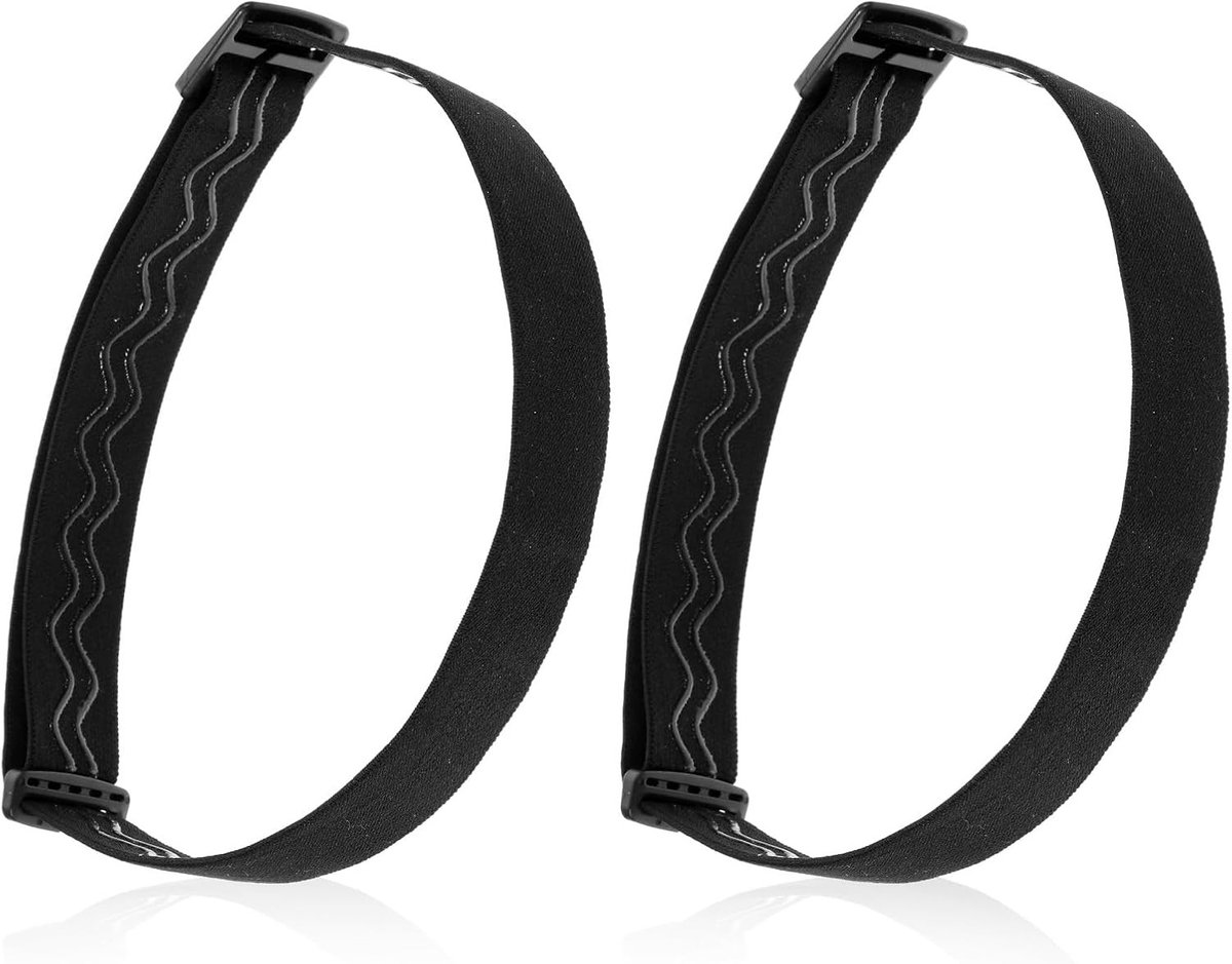 Verstelbare Elastische Hoofdlamp Bands - Vervangbare Houder voor Buitenactiviteiten, Klimmen, Kamperen en Wandelen - Set van 2