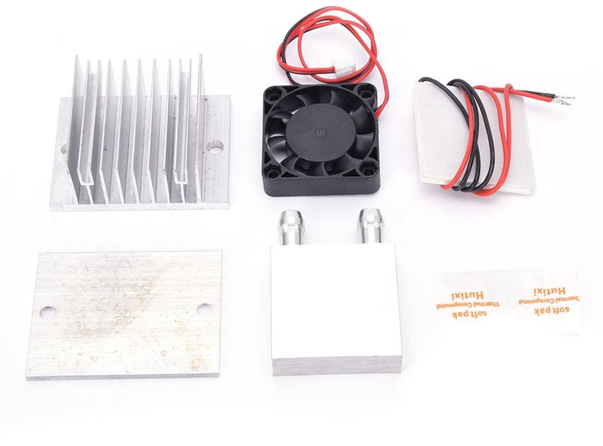 Peltier Module 12V Tec1-12706 voor Thermische Koeling, 70W Koelsysteem met Heatsink en Halfgeleider Koudeplaat