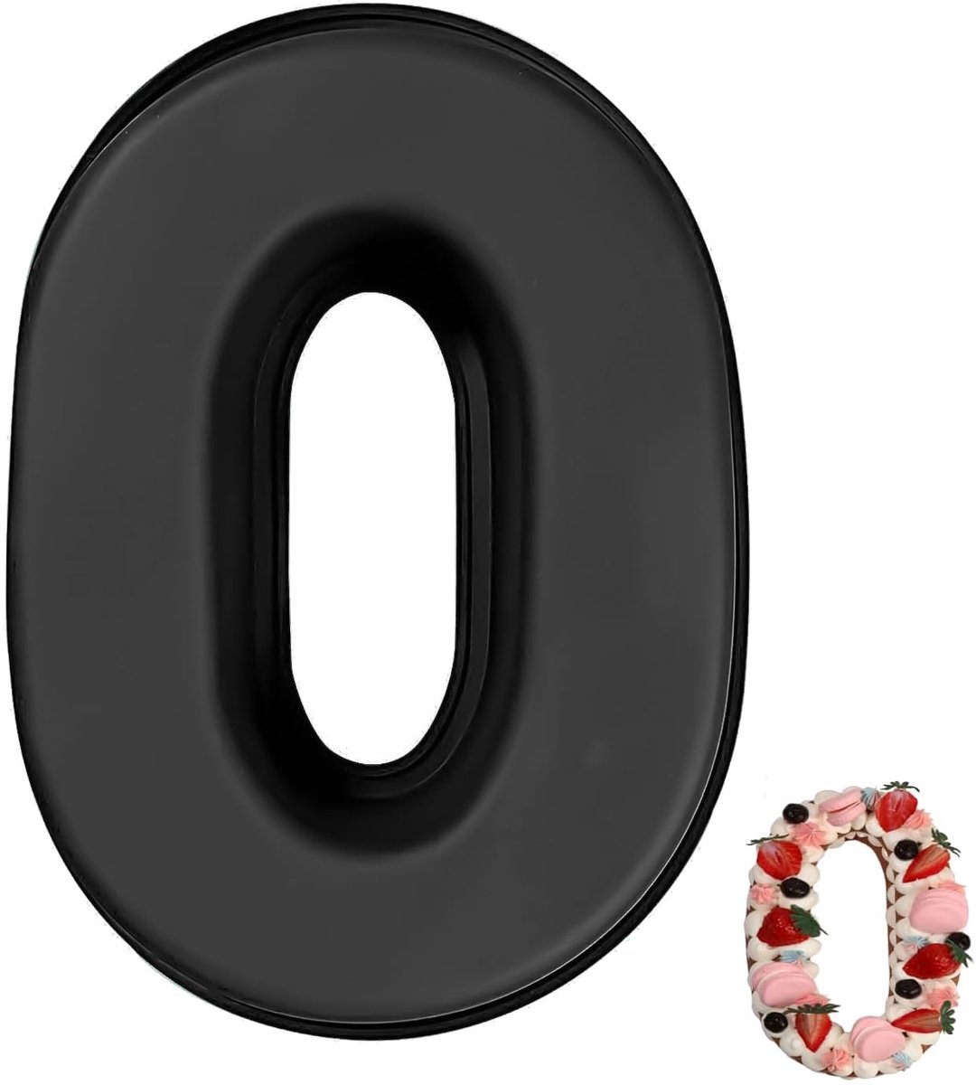 siliconen cakevormpjes 25,5 cm - 3D grote bakvorm - antiaanbaklaag - perfect voor verjaardagen - ShopVlot