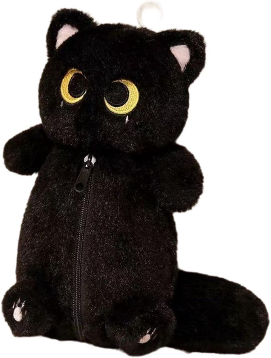 Casalora 3D Katten Pennenzak – Pluche Cartoon – Zacht Etui voor Kinderen