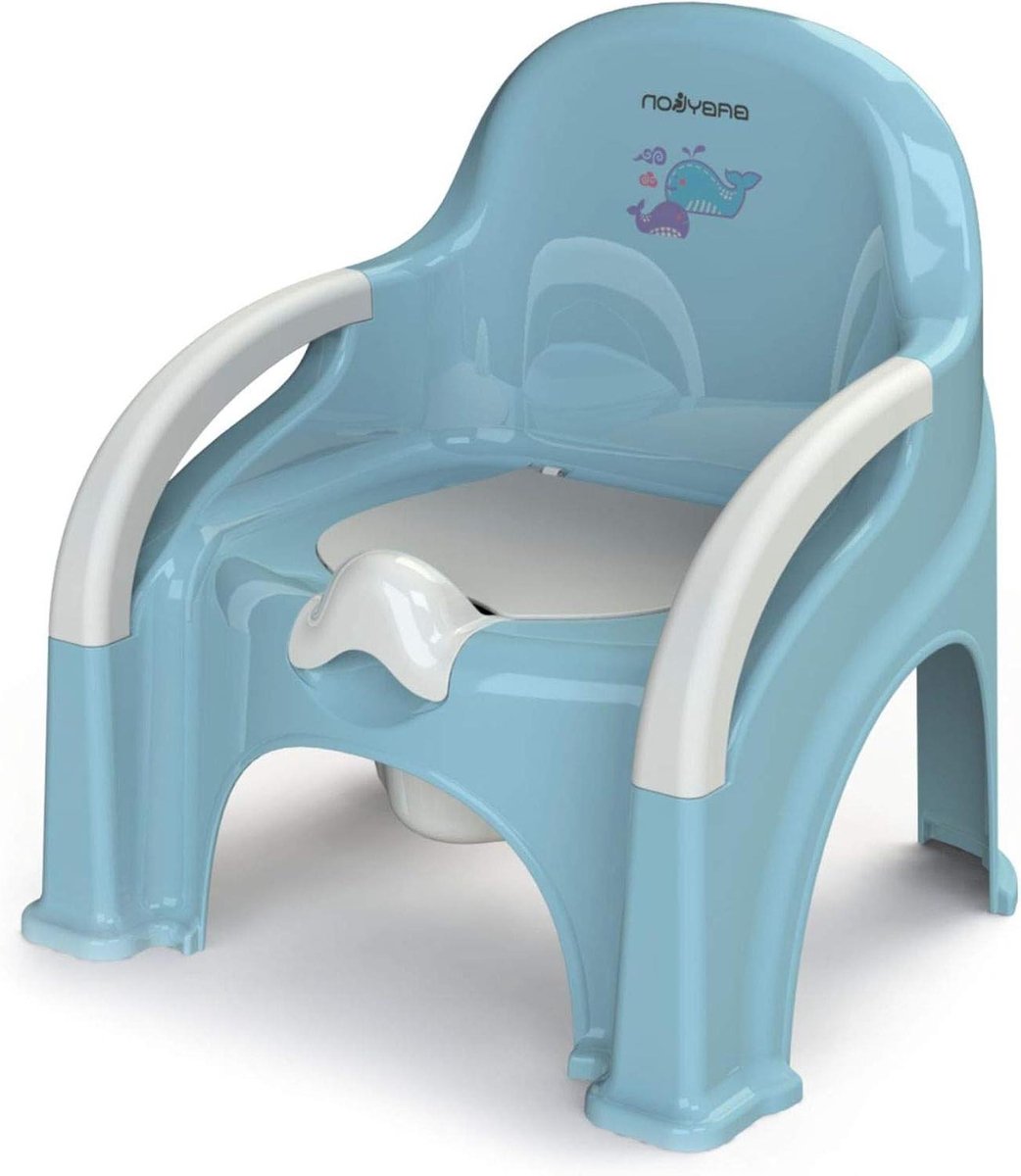 Kinderpotje met deksel - Baby toilet - Zindelijkheidstraining - Uitneembare kom - 315 x 32 x 585 cm - Blauw