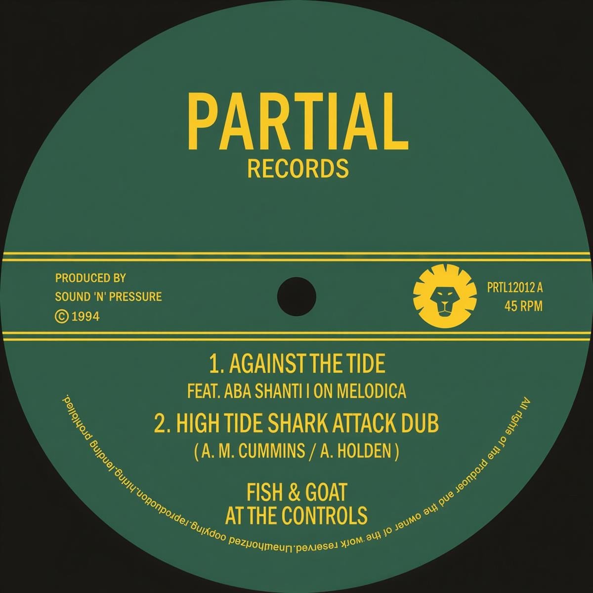 Fish & Goat At The Controls - Against The Tide (12" Single)