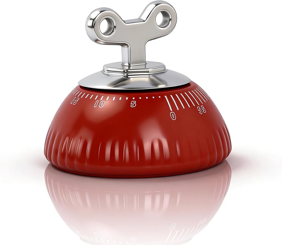 Magnetische mechanische keukenwekker - sterke ingebouwde magneet, wind-up 60 minuten timer, luid alarm, geen - ShopVlot