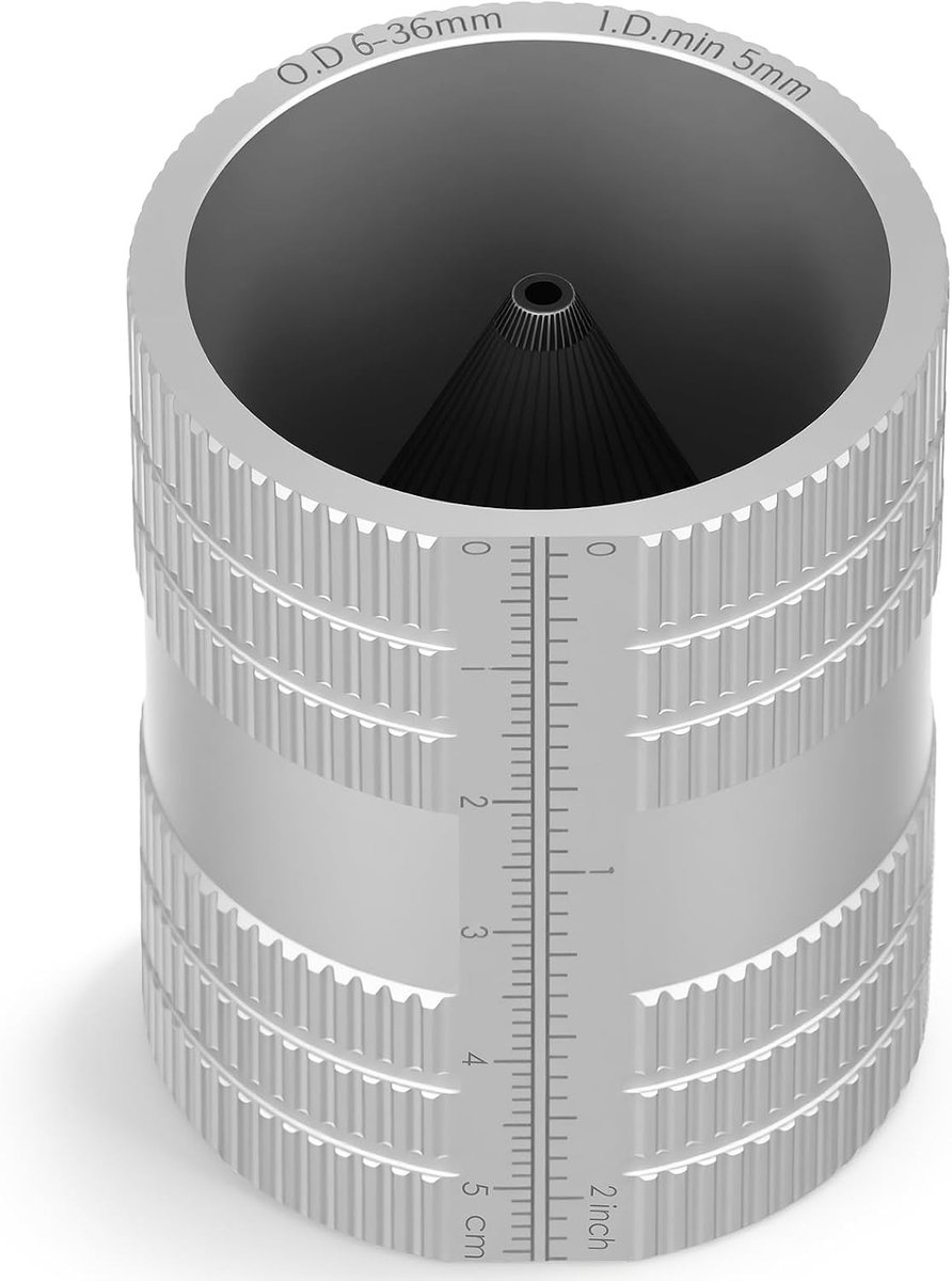 2-in-1 Metalen Deburger voor Binnen en Buiten, Geschikt voor 6-36 mm, Duurzaam en Handig