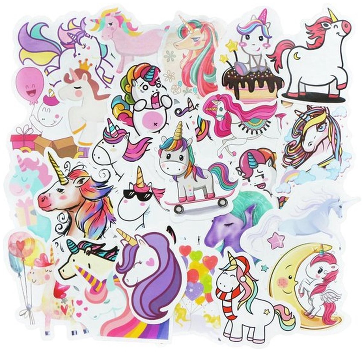 100 Eenhoorn Stickers – Unicorns & Fantasie – Voor Kinderen