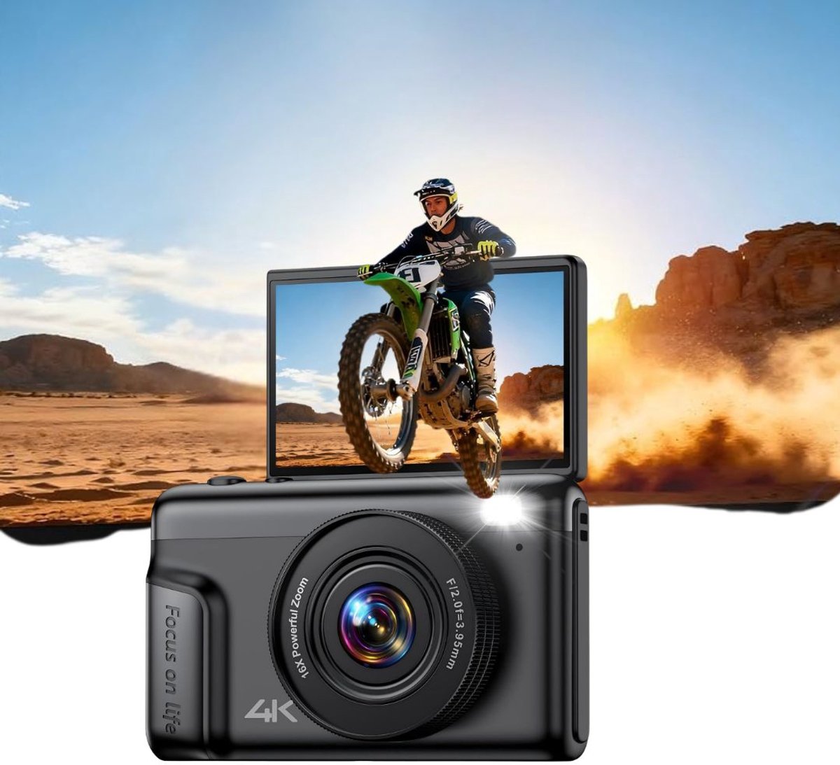 CRLYN® Vlog Camera voor Beginners - Videocamera voor Kinderen - Handycam