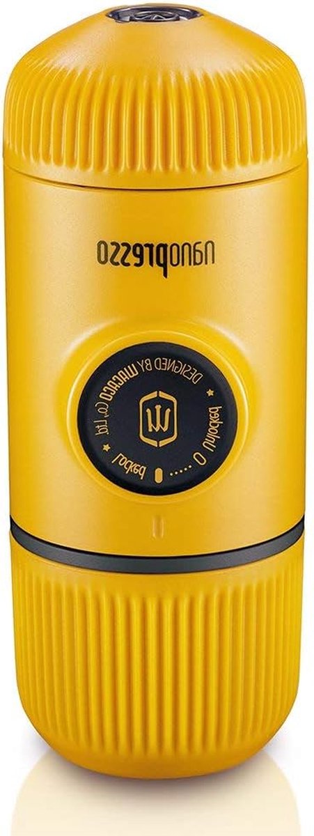 Draagbare Espressomachine - Handmatige Koffiezetter - Espresso Onderweg - 18 Bar Druk - 2.8 Vloeibare Ounces - Geel