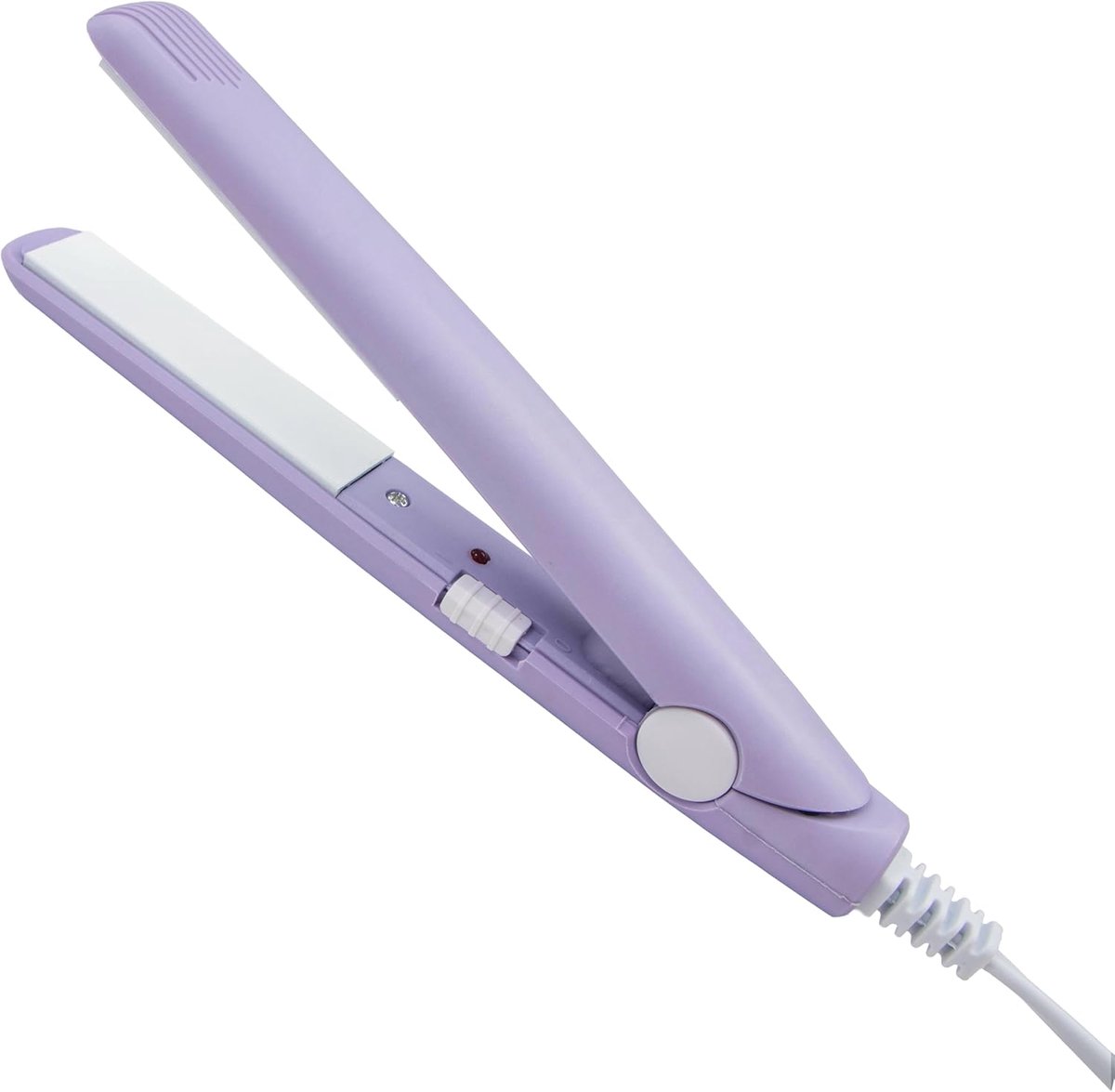 Thijox - Haarglätter 2 in 1 Mini Glätteisen Stijltang voor Kort Haar/Pony/Dun Haar - Snelopwarmend Paars - Perfect voor Feest, Dagelijks Gebruik