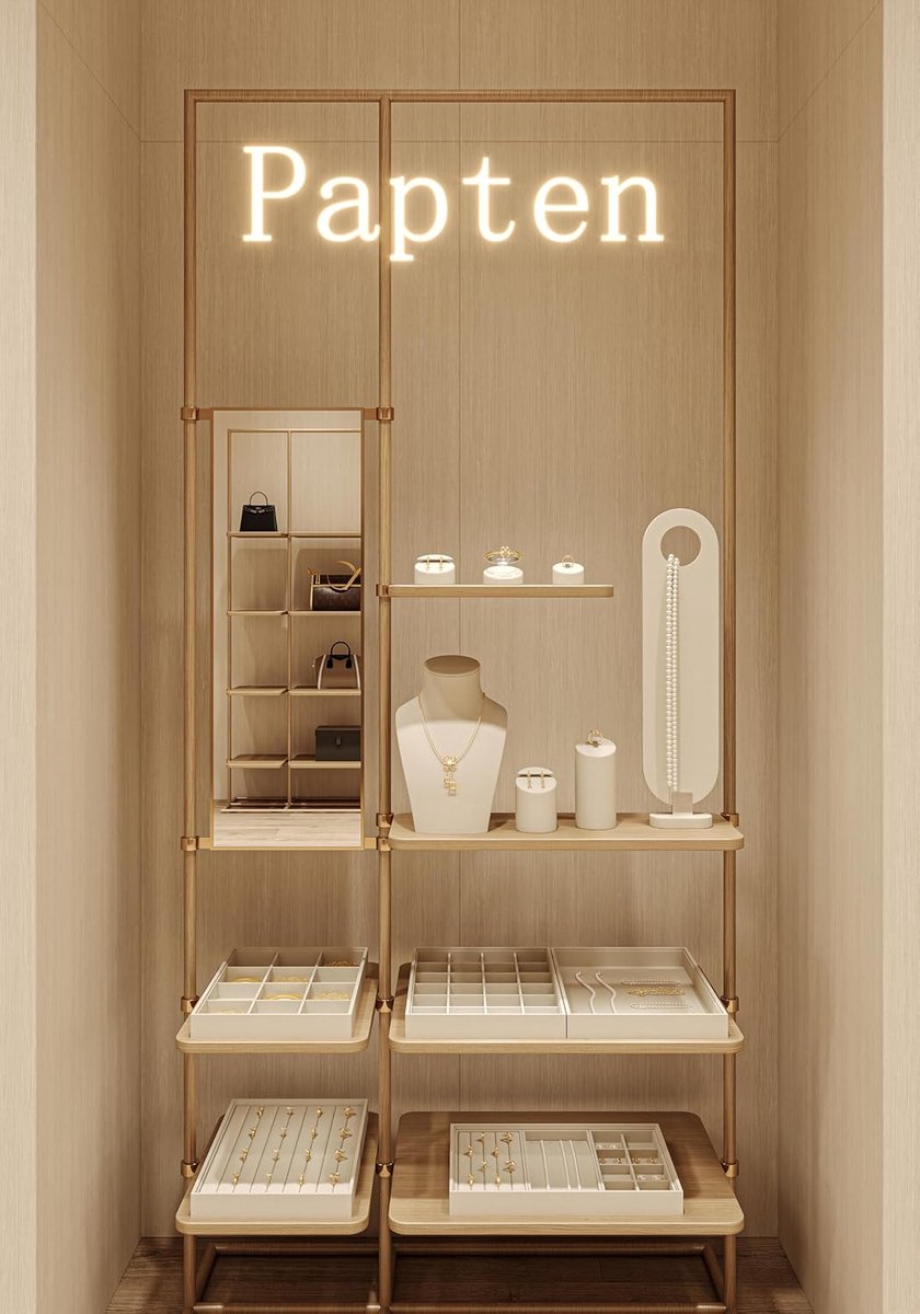 Sieradentray 24 Compartimenten - Jute - Stapelbaar - Perfecte opberging voor sieraden - ShopVlot