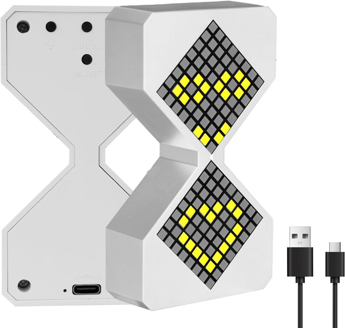 SnelShoppen - LED Digitale Elektronische Zandloper Timer 1-30 Minuten, Verstelbare Sandtimer voor Keuken, Kantoor, Sport en Relaxen, Wit