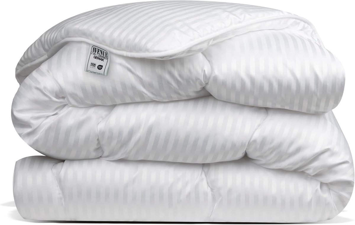 Thijox - Luxe Hoesloos Dekbed 240x220 cm - Anti-Allergisch, Wasbaar op 60°C, Wolkenzacht, Stralend Wit, Perfect voor Lits-Jumeaux en Hotelkwaliteit