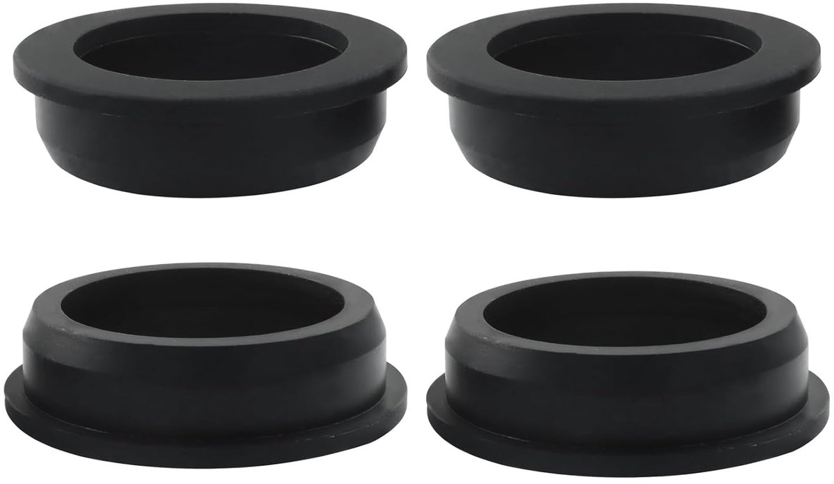 Rubberen T-vormige doorvoertules met een boorgatdiameter van 51,3 mm en een binnendiameter van 40 mm - Waterdichte draaddoorvoertules en hoedvormige doorvoertules voor slangen in hydrocultuur(4 stuks)