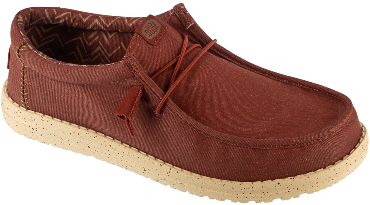 Hey Dude Wally Stretch Canvas, Mannen, Rood, mocassins, maat: 47