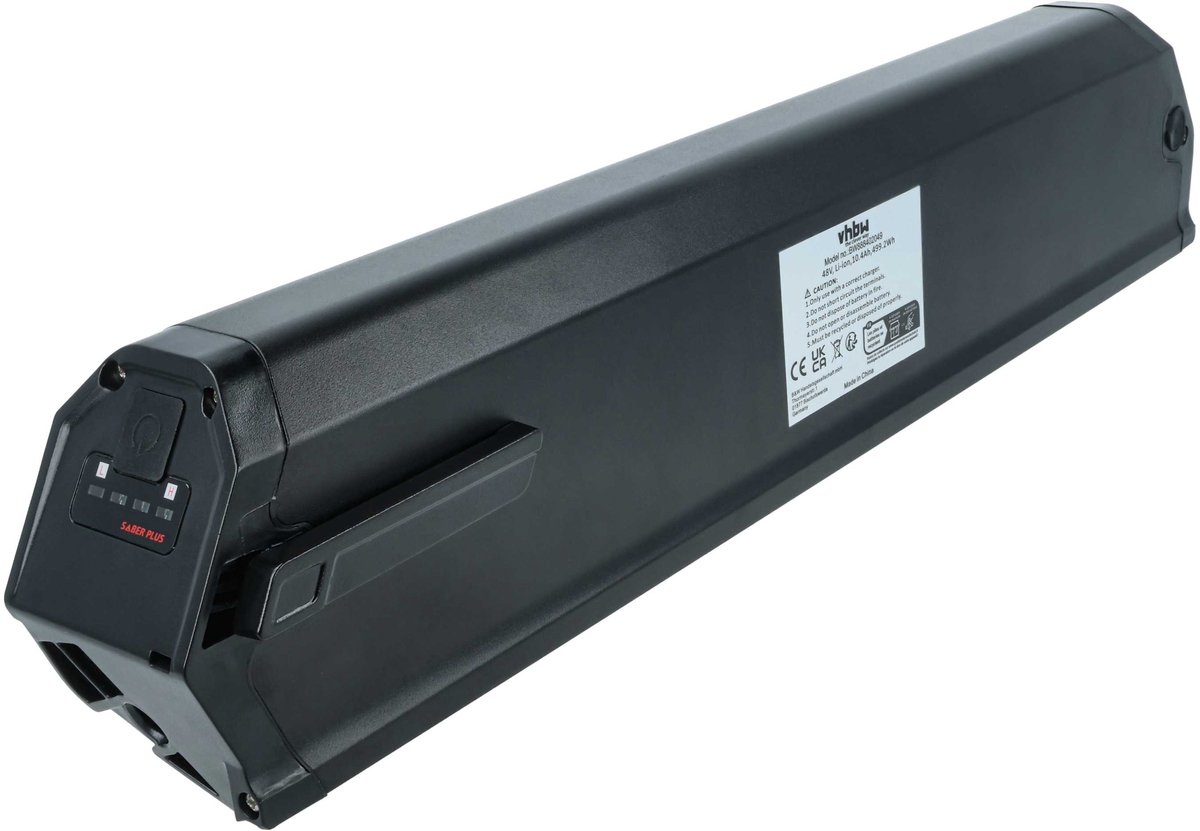 vhbw Vervangende accu voor LEB47PV15B.826 voor e-bike (10,4 Ah, 48 V, Li-ion, incl. lader) - Zwart