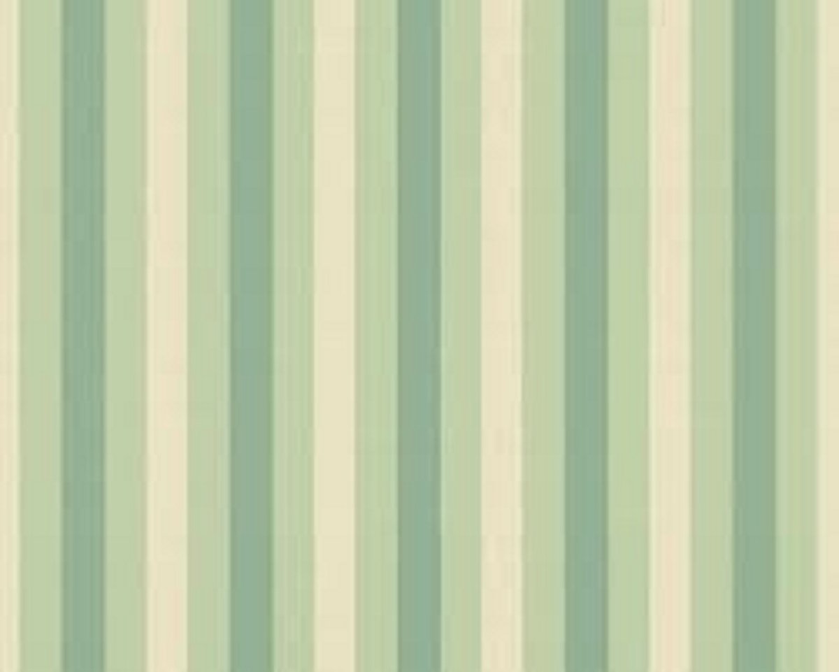 Streepjes behang groen 34212-4