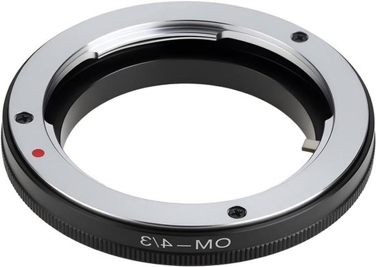 - Cameralens Adapterring voor OM-4/3 Mount - Olympus Compatibel - Zwart - Fotografie Accessoire - Geschikt voor OM - 4/3 Cameralens - Adapterring OM - 4/3" Mount Compatibel met Olympus