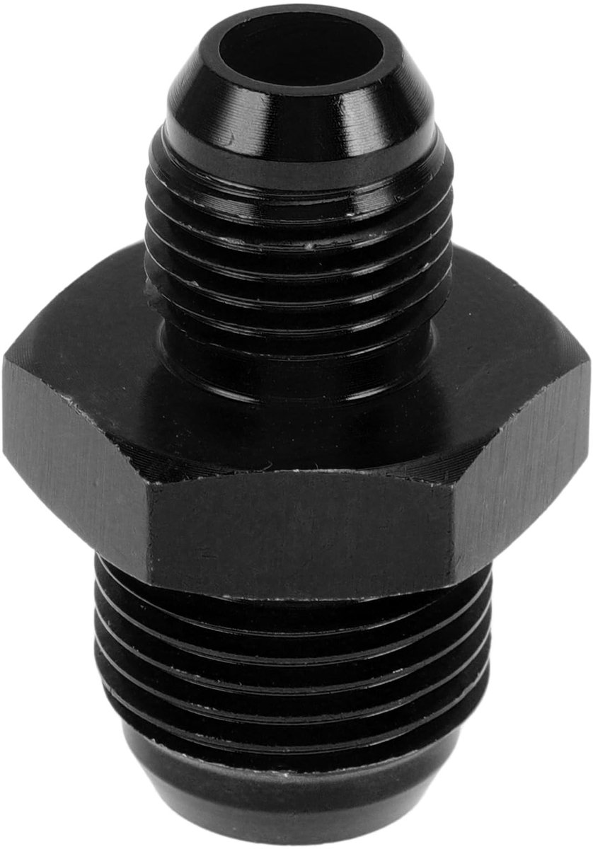 Dailygoods - Male Flare Reducer Hose Fitting Adapter AN8-AN6 voor Brandstofleidingen