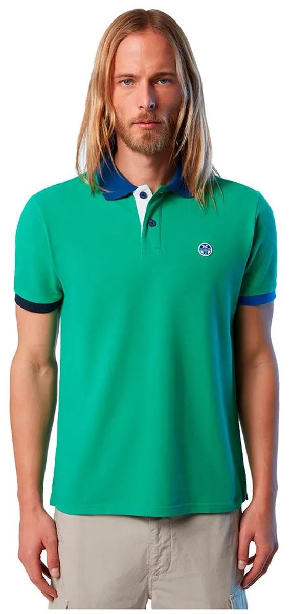North Sails Graphic 692398 Korte Mouw Poloshirt Groen 4XL Man