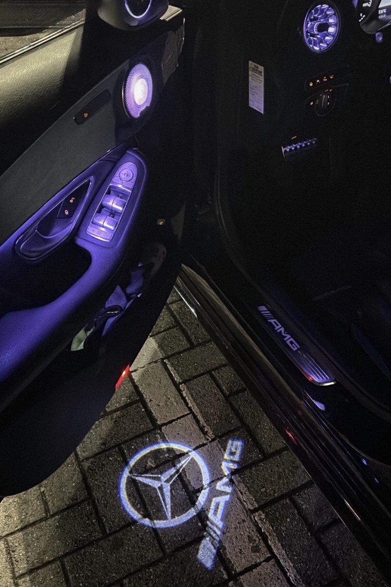 RD Customz® LED Deurverlichting met Mercedes Ster & AMG Logo Projector geschikt voor Mercedes-Benz - Plug & Play Instapverlichting - o.a. S-Klasse / CLA / CLS / E-Klasse – foto 2