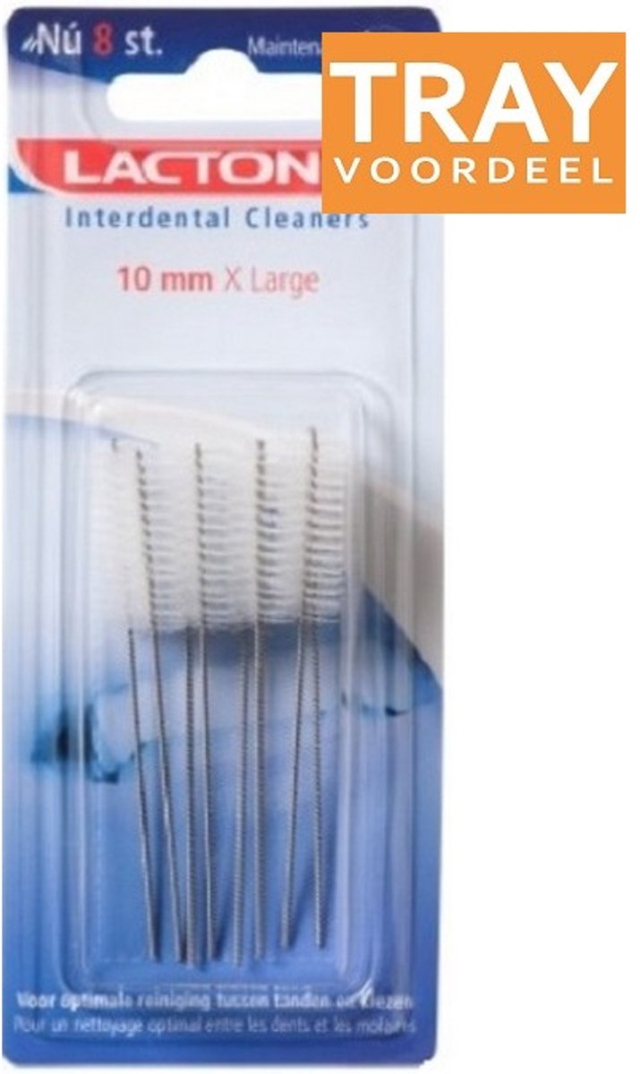LACTONA INTERDENTAL CLEANERS 10 MM X LARGE TANDENRAGERS 24 X 8 STUKS