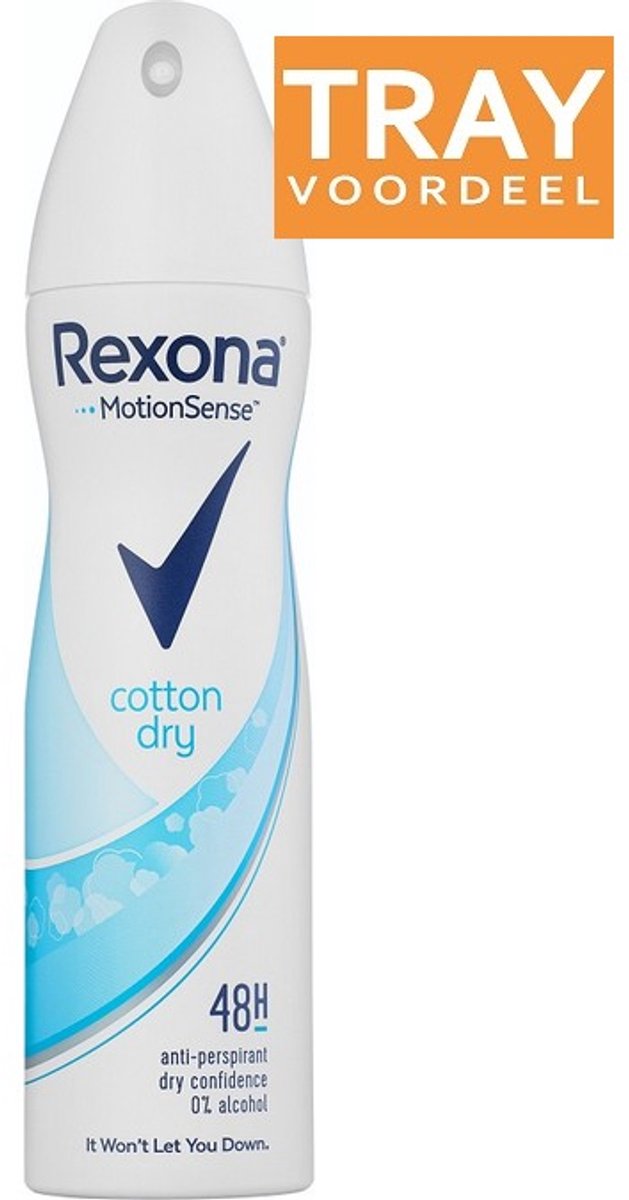 REXONA WOMEN COTTON DRY DEO SPRAY 6 X 150 ML
