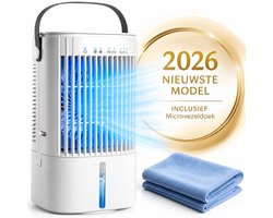 Mobiele Airco Zonder Afvoer - Mobiele Airco Zonder Slang - Compact En Zuinig - Ideaal Voor Koeling In Slaapkamers Of Kleine Kantoren - 30cm