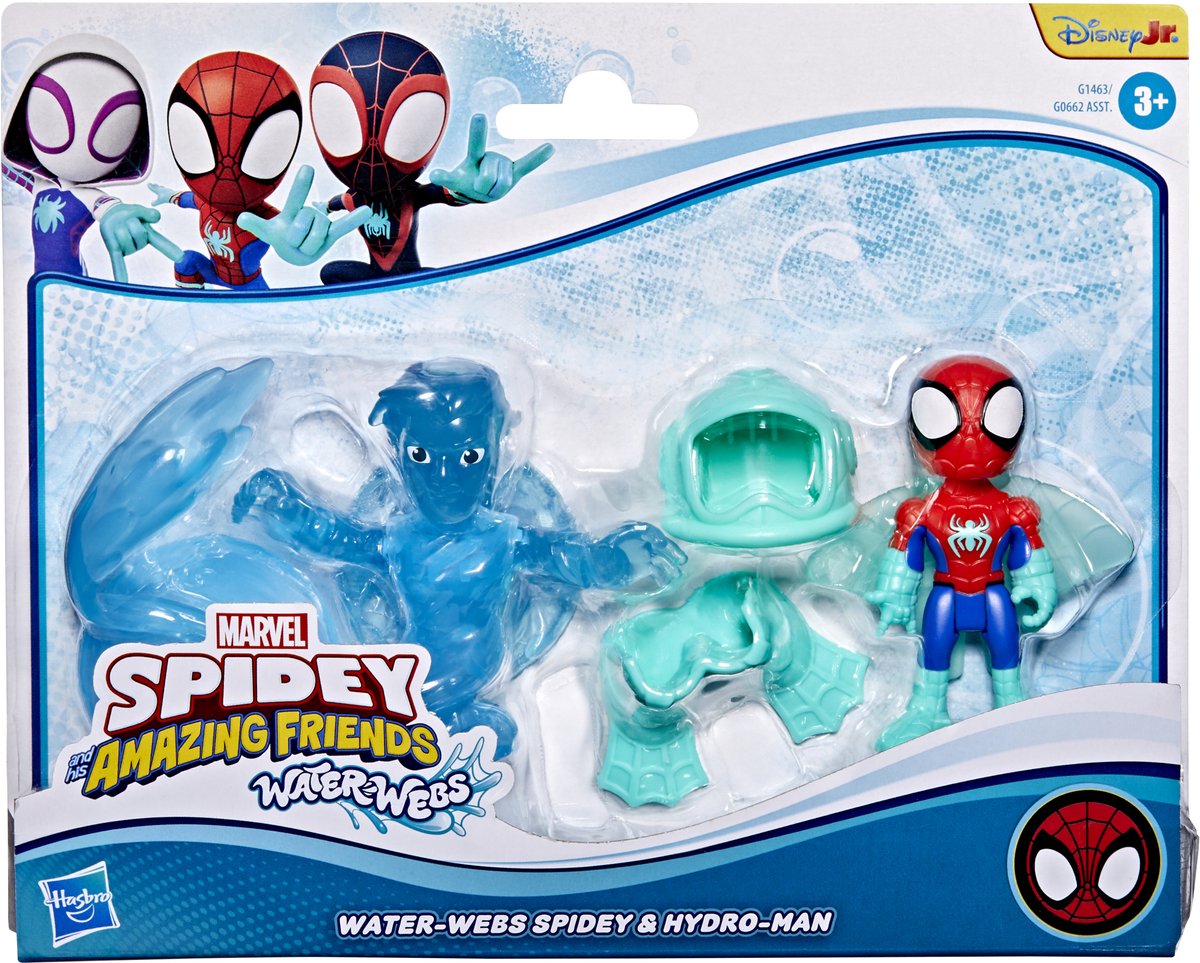 Marvel Spidey and His Amazing Friends Water-Webs Spidey en Hydro-Man - Actiefiguren