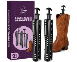 Sideja® Laarzenspanners 41 cm – 1 Paar Laarzenhouders voor Hoge Laarzen – Boot Shapers – Laarzen Vormhouder – Schoenspanners voor Laarzen – Zwart – Kunststof & Metaal