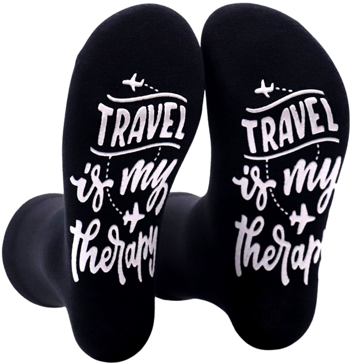 Tutti Footi - Sokken voor reizigers - Travel is my Therapy Antislip Sokken - Vliegtuig - Maat 37-41